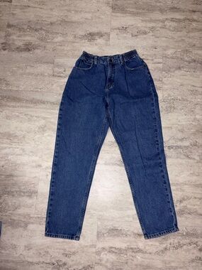 L.L. Bean Relaxed High-Waist Blue Denim Jeans